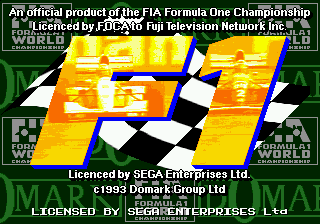 Formula One (USA) Title Screen